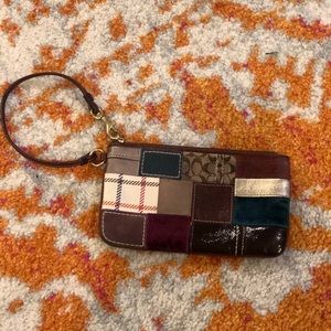 Coach patchwork wristlet *Offers welcome!*
